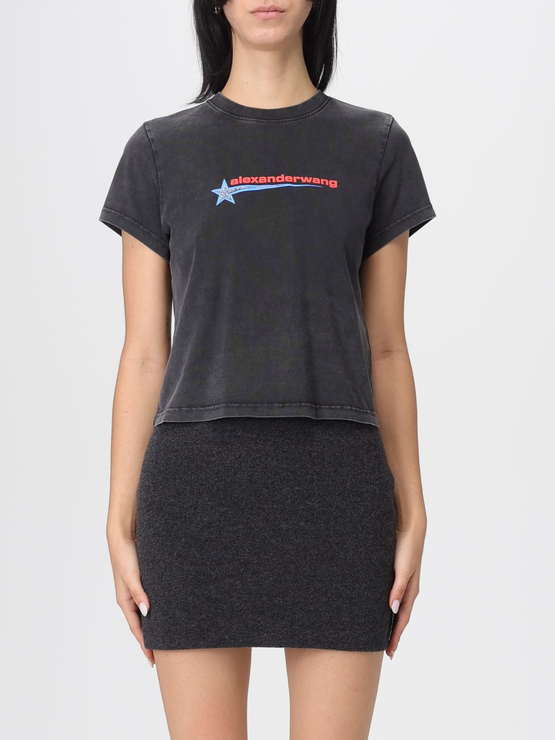 ALEXANDER WANG T-SHIRT: T-shirt femme Alexander Wang, Noir - Img 1