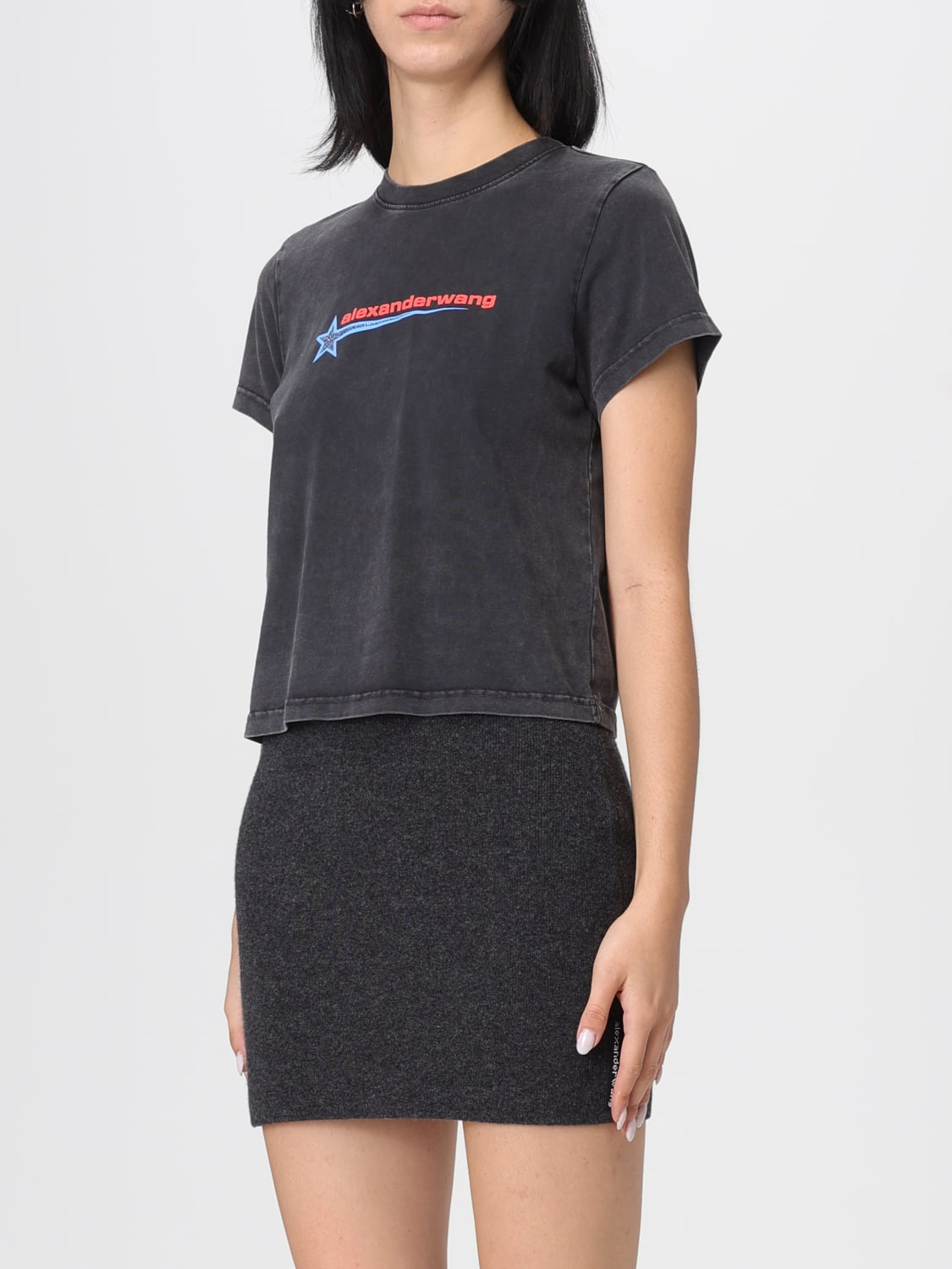 ALEXANDER WANG T-SHIRT: T-shirt femme Alexander Wang, Noir - Img 4