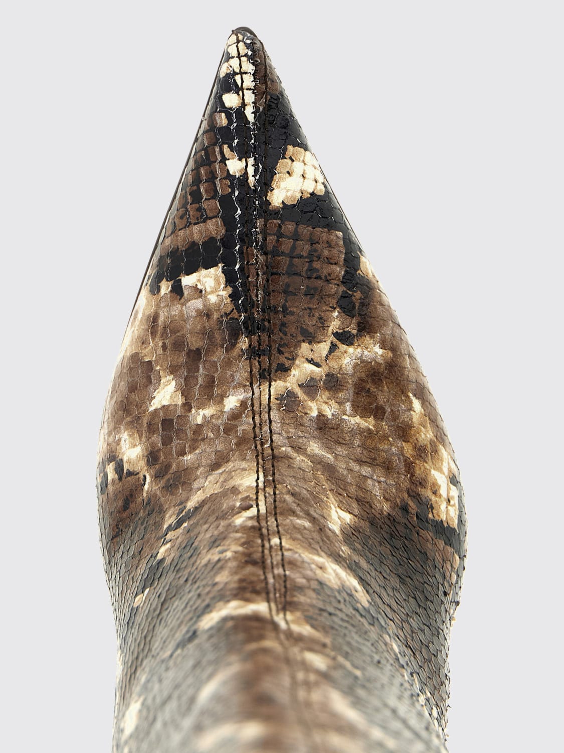 LE SILLA STIVALI: Stivale Bella Le Silla in pelle stampa pitone , Marrone - Img 4