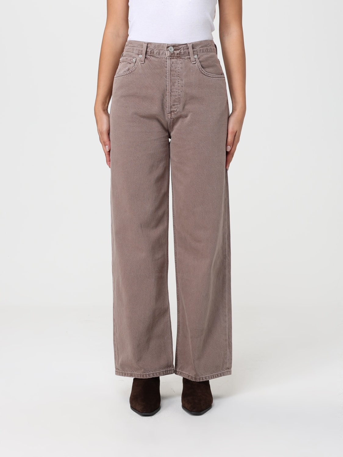 AGOLDE VAQUEROS: Vaquero mujer Agolde, Rosa - Img 1