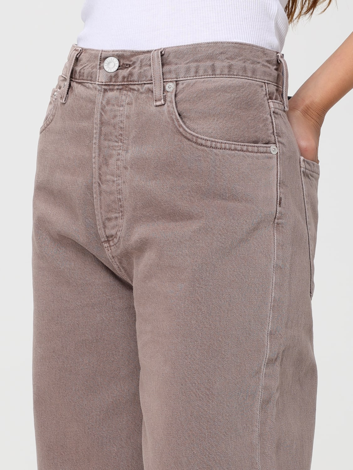 AGOLDE VAQUEROS: Vaquero mujer Agolde, Rosa - Img 3