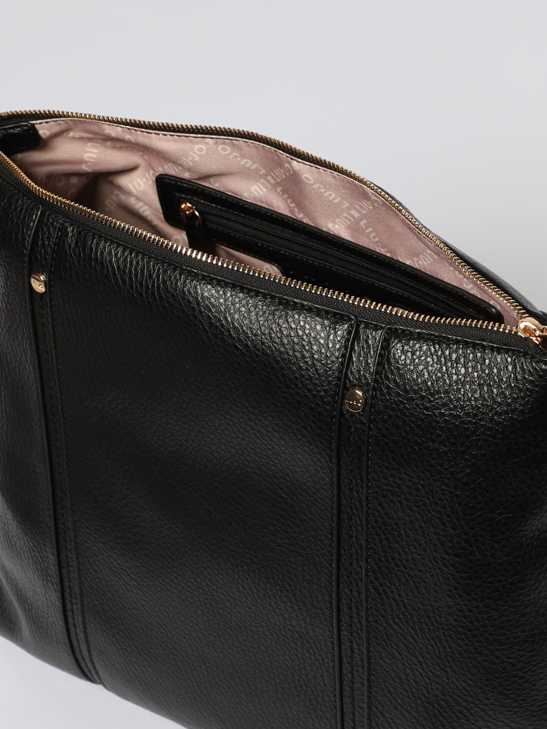 LIU JO BORSA A TRACOLLA: Borsa Liu Jo in pelle sintetica a grana , Nero - Img 3