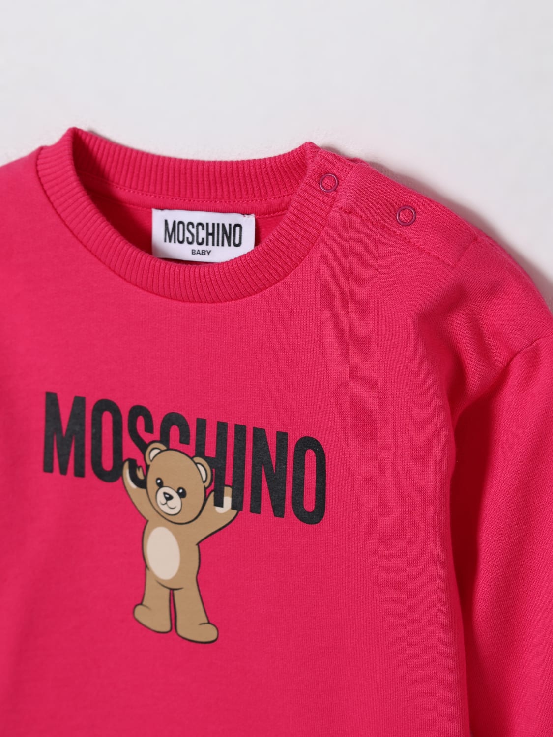 MOSCHINO ROMPER: Romper kids Moschino, Fuchsia - Img 3
