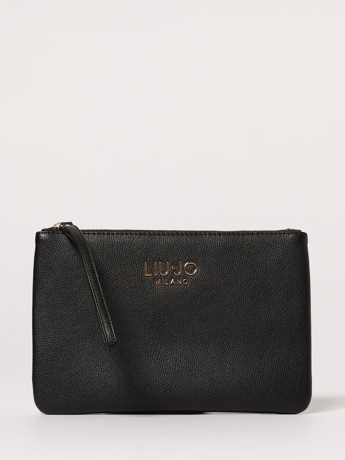 LIU JO CLUTCH: Clutch Liu Jo in pelle sintetica a grana , Nero - Img 1