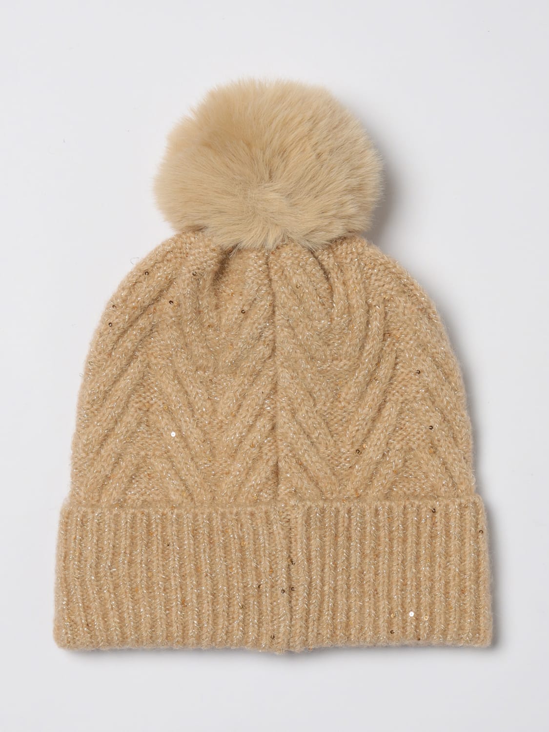 LIU JO HAT: Hat woman Liu Jo, Beige - Img 2