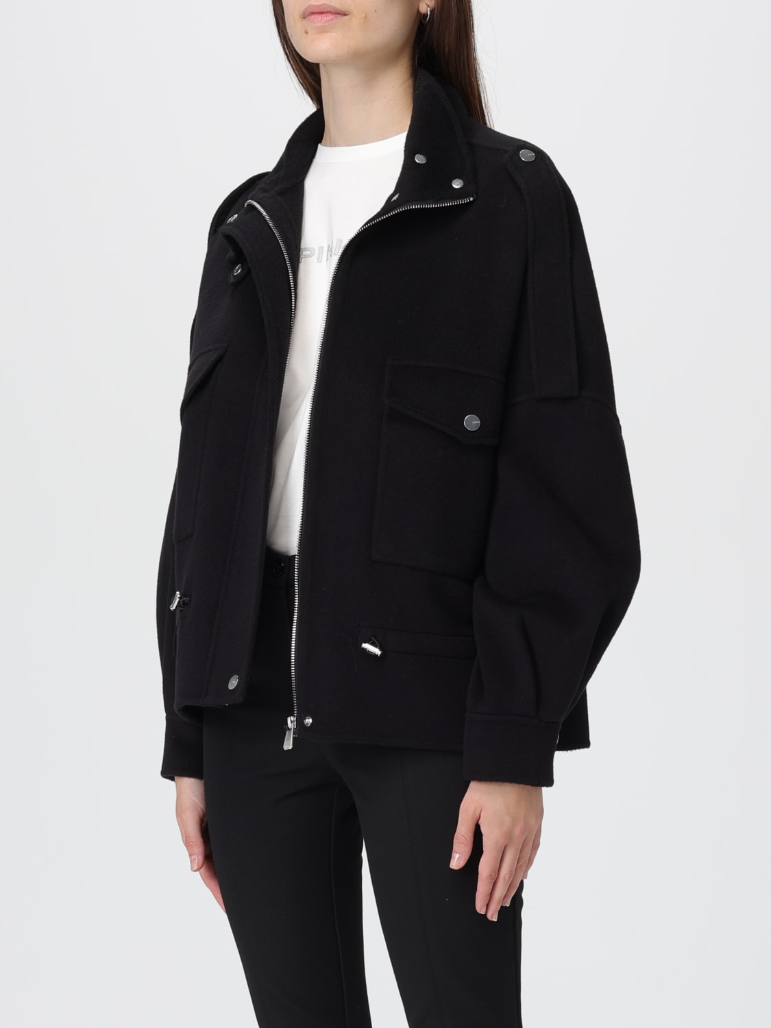 PINKO COAT: Jacket woman Pinko, Black - Img 3