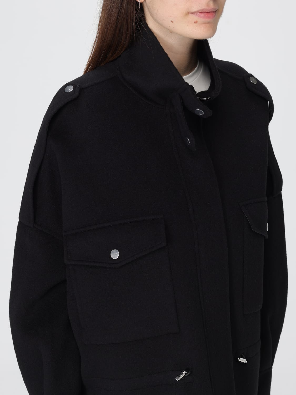 PINKO COAT: Jacket woman Pinko, Black - Img 4