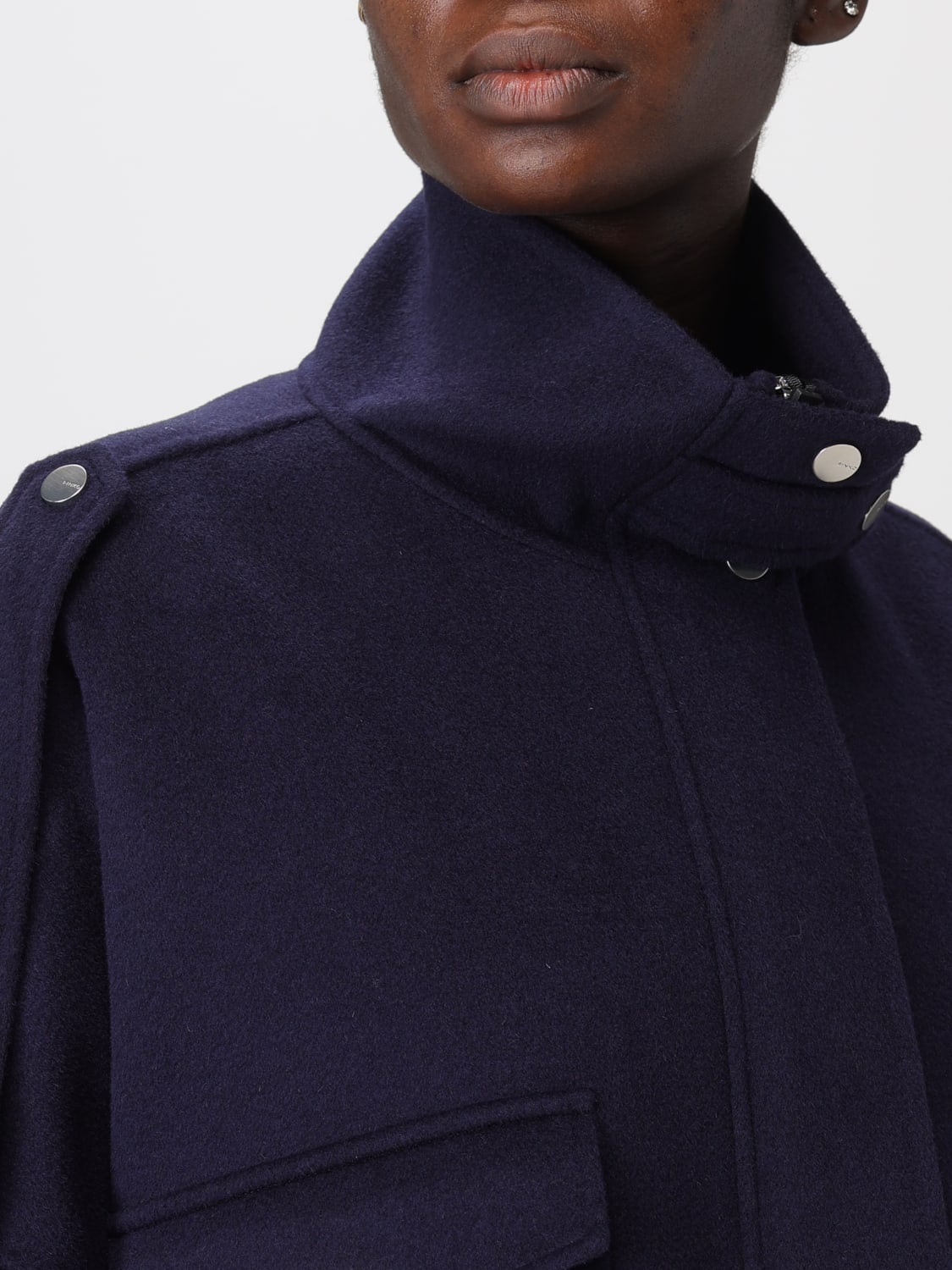 PINKO 大衣: 外套 女士 Pinko, 蓝色 - Img 4