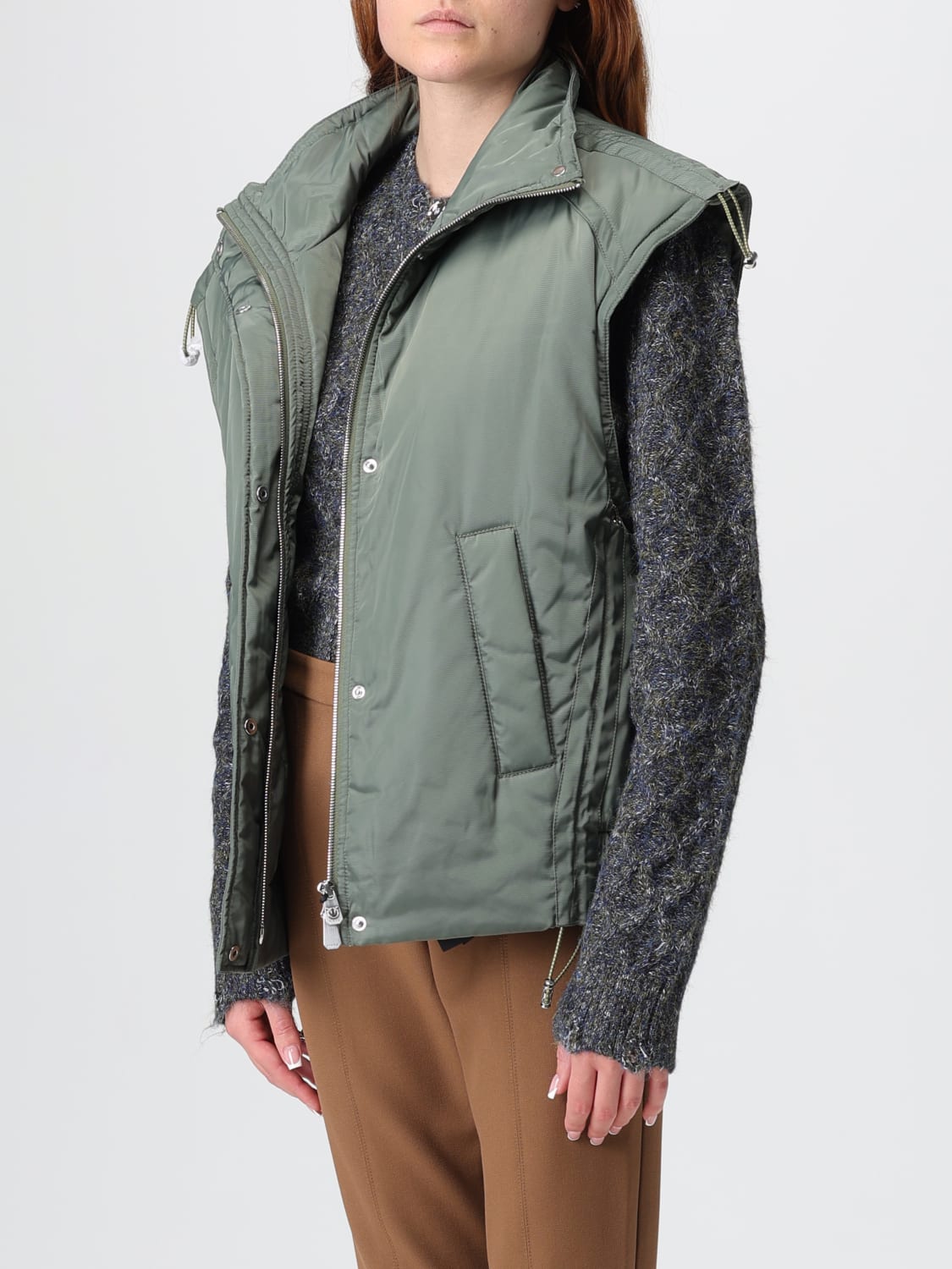 PINKO CHALECO: Chaleco mujer Pinko, Verde - Img 3