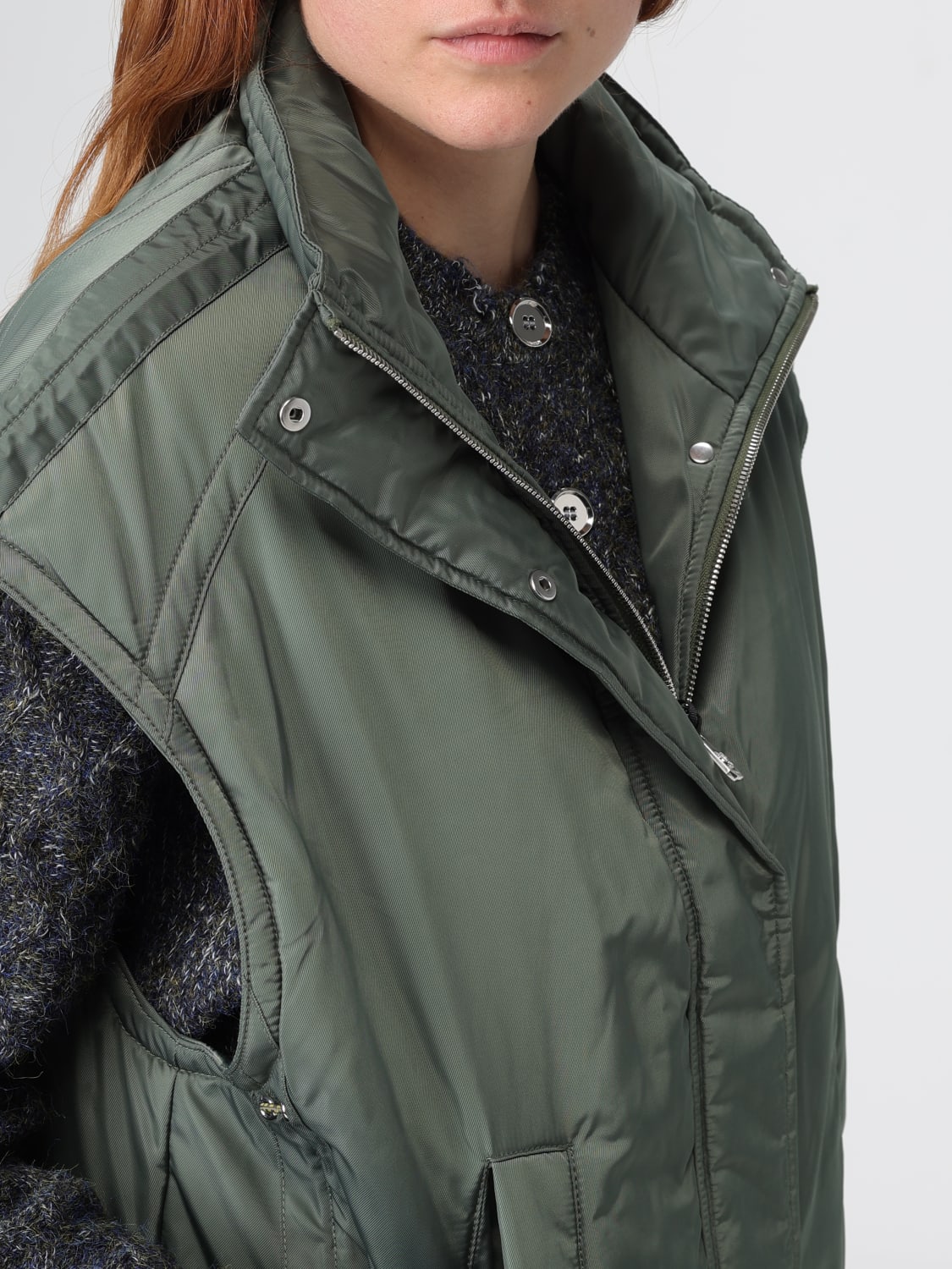 PINKO CHALECO: Chaleco mujer Pinko, Verde - Img 4