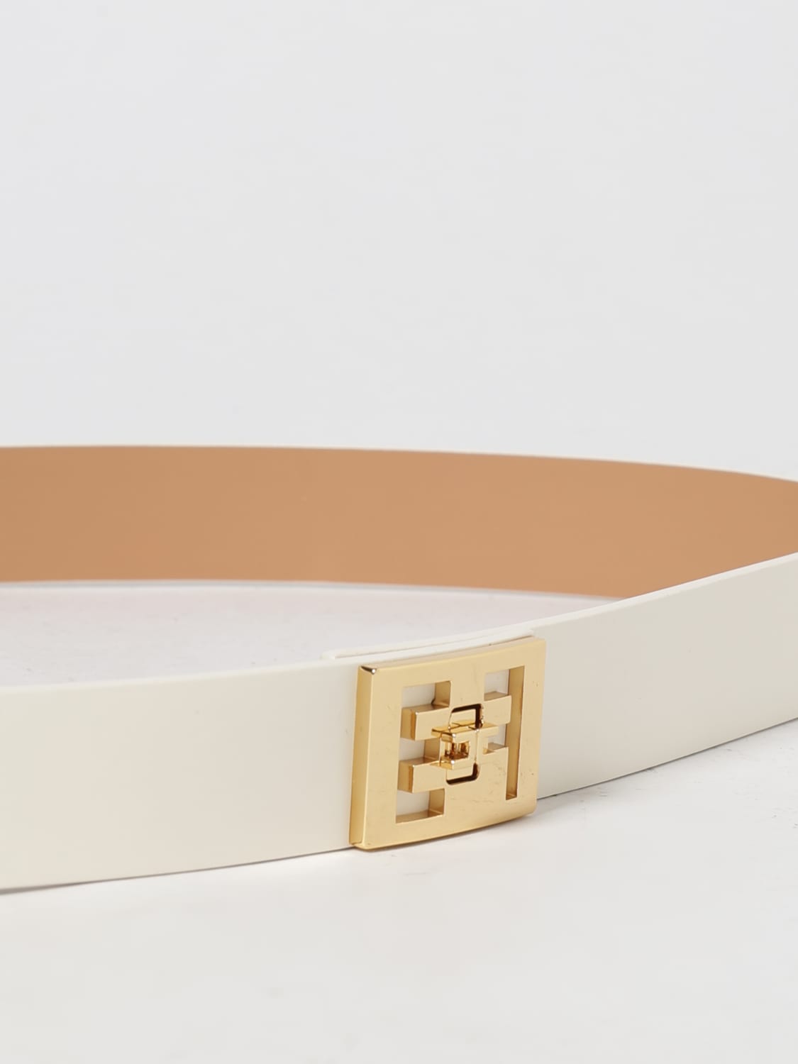 ELISABETTA FRANCHI BELT: Belt woman Elisabetta Franchi, Milk - Img 2