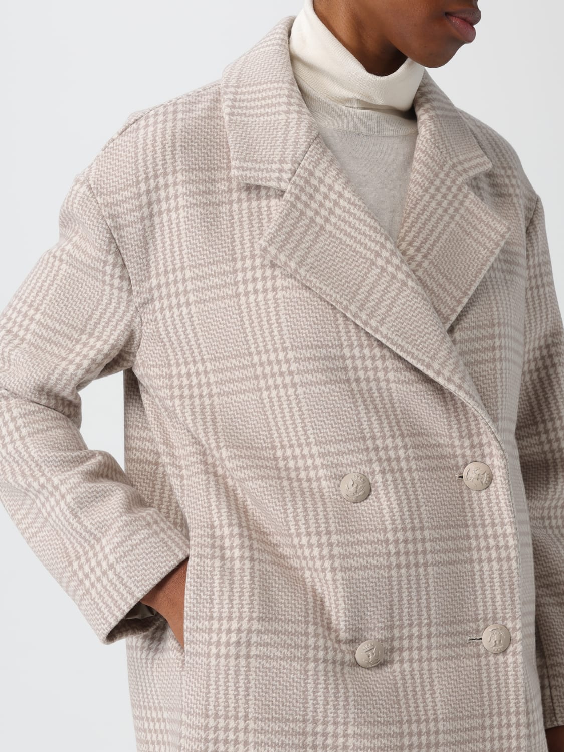 PEUTEREY COAT: Coat woman Peuterey, Yellow Cream - Img 3