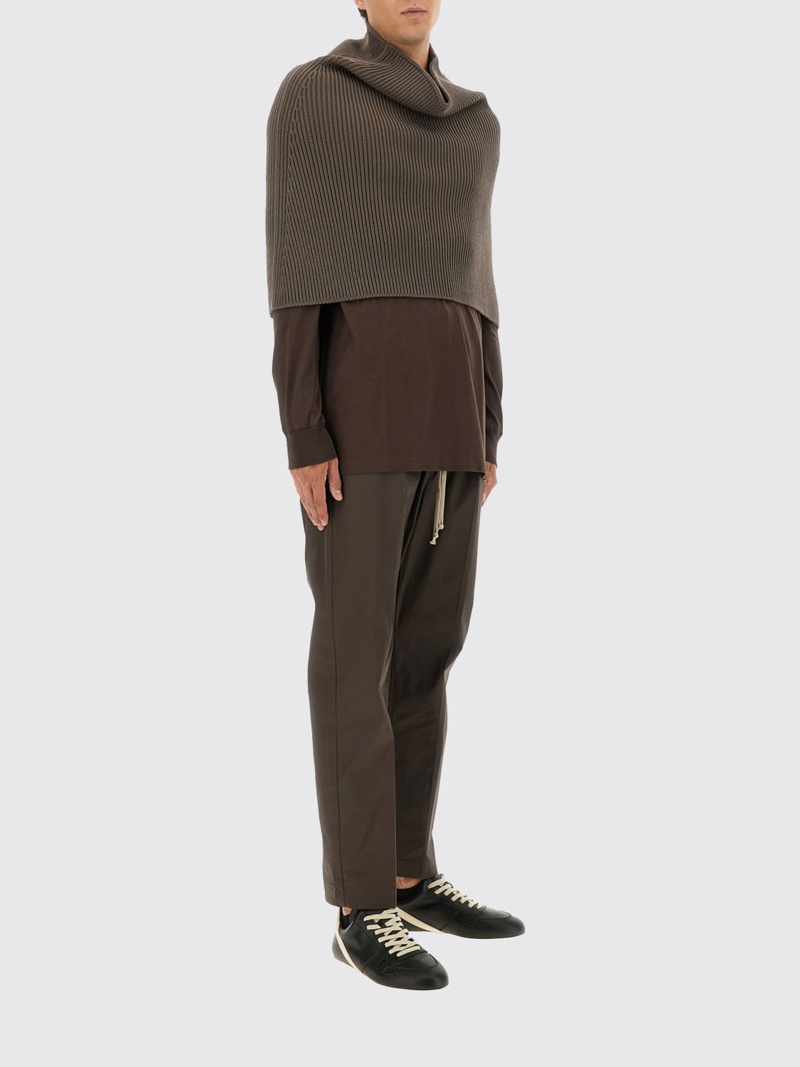 RICK OWENS SCARF: Coat men Rick Owens, Charcoal - Img 2