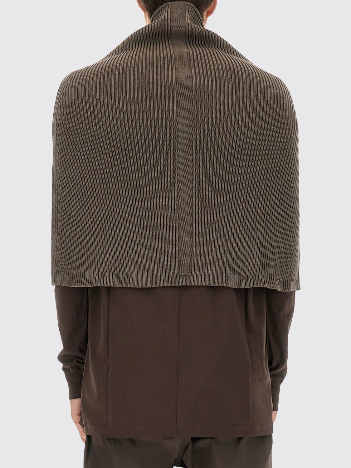 RICK OWENS SCARF: Coat men Rick Owens, Charcoal - Img 3
