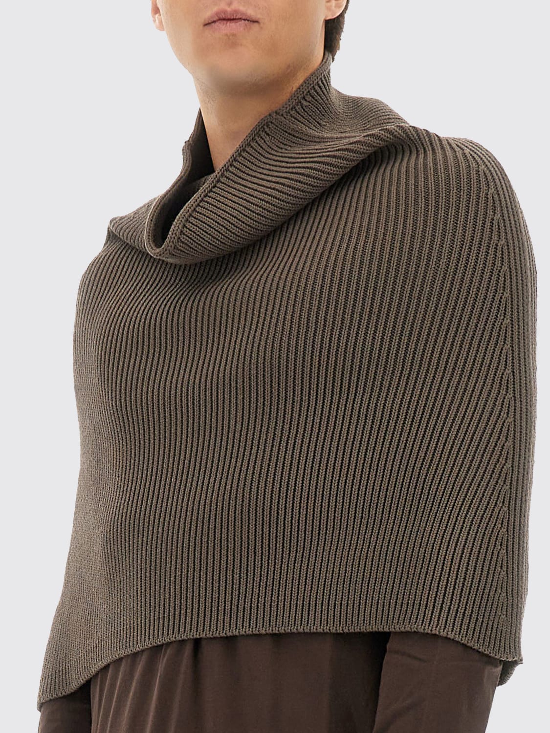 RICK OWENS SCARF: Coat men Rick Owens, Charcoal - Img 4