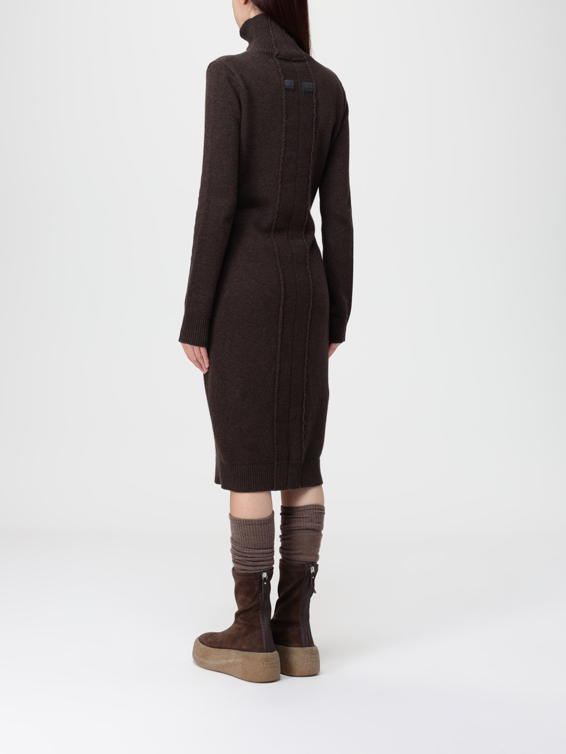 MM6 MAISON MARGIELA DRESS: Dress woman Mm6 Maison Margiela, Brown - Img 2