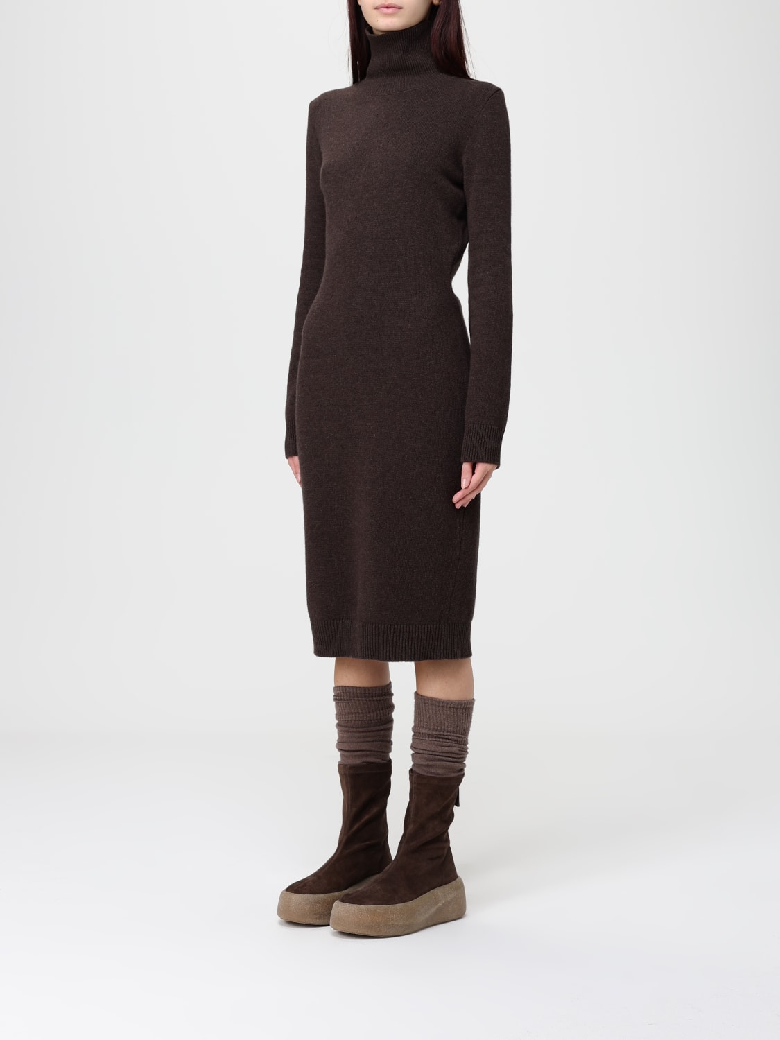 MM6 MAISON MARGIELA DRESS: Dress woman Mm6 Maison Margiela, Brown - Img 3