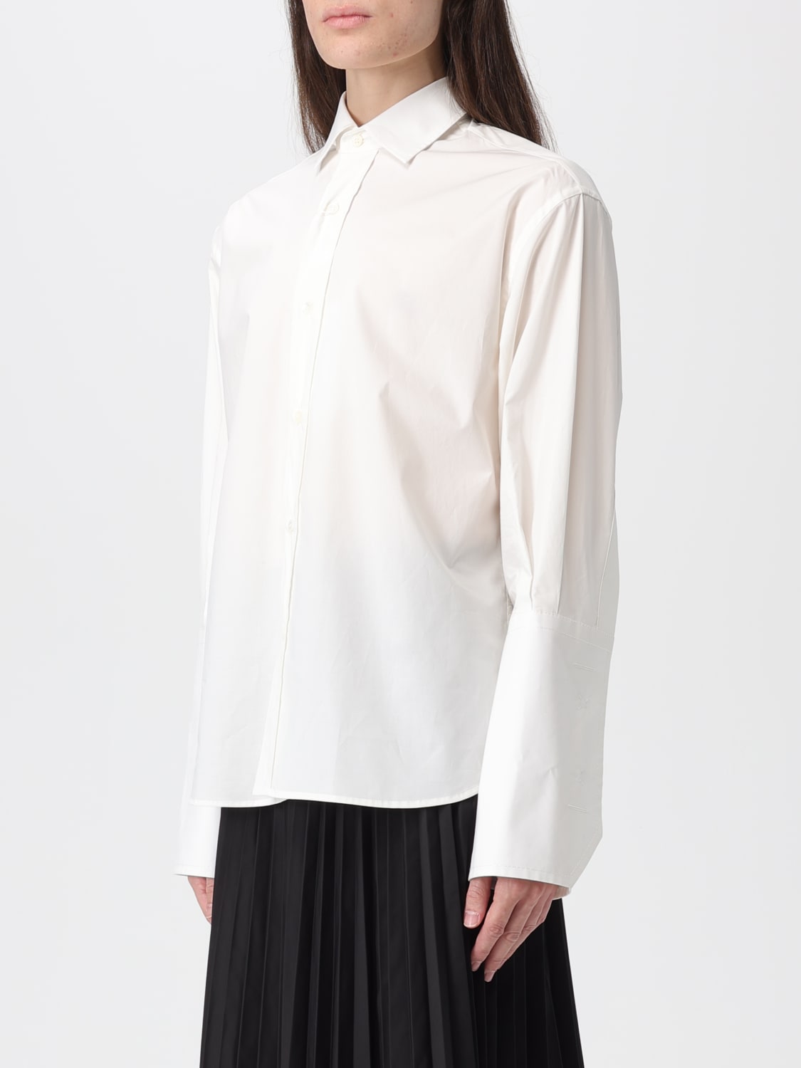 MM6 MAISON MARGIELA SHIRT: Shirt woman Mm6 Maison Margiela, White - Img 4