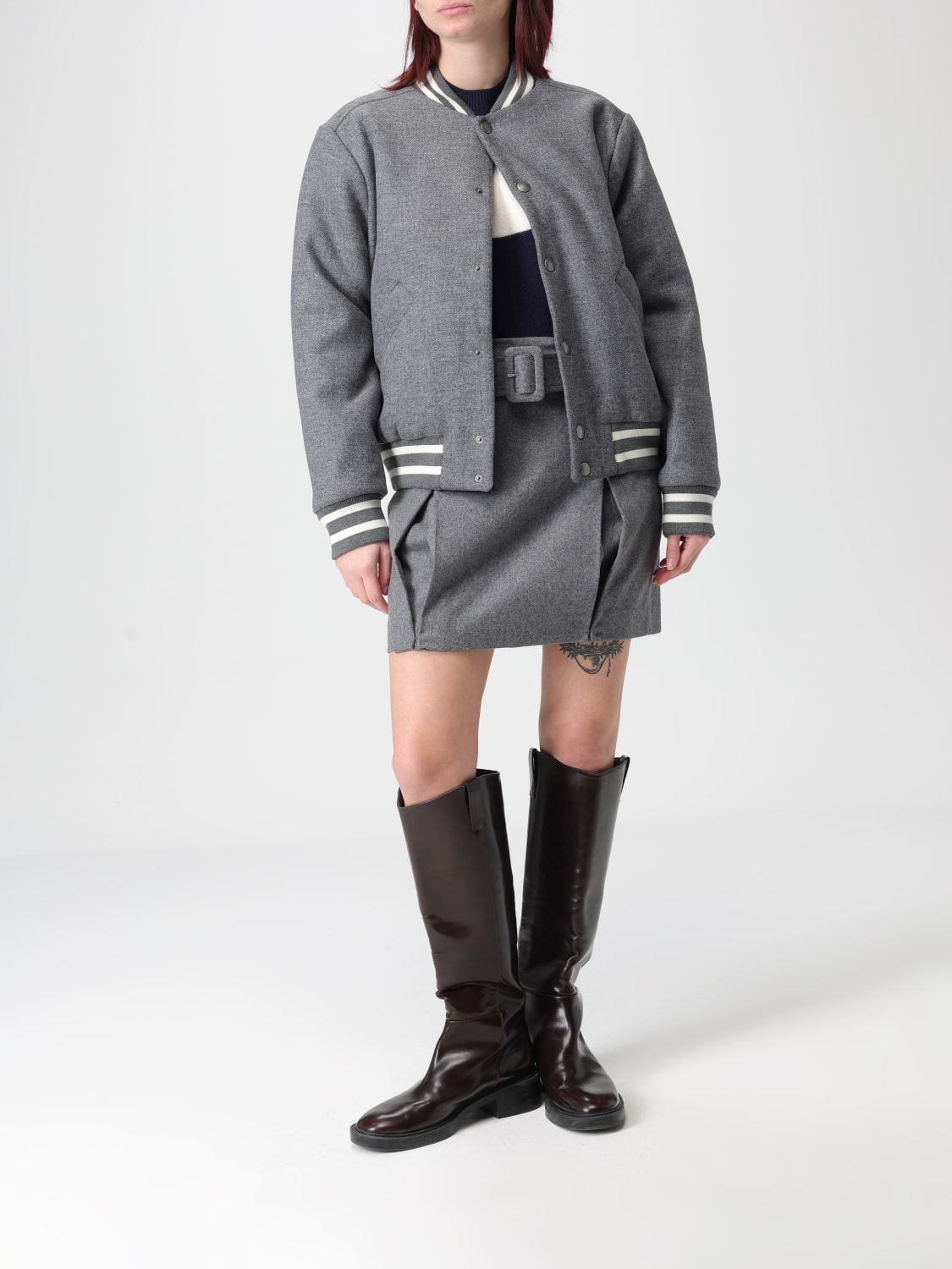 A.P.C. JUPE: Jupe femme A.P.C., Gris - Img 2