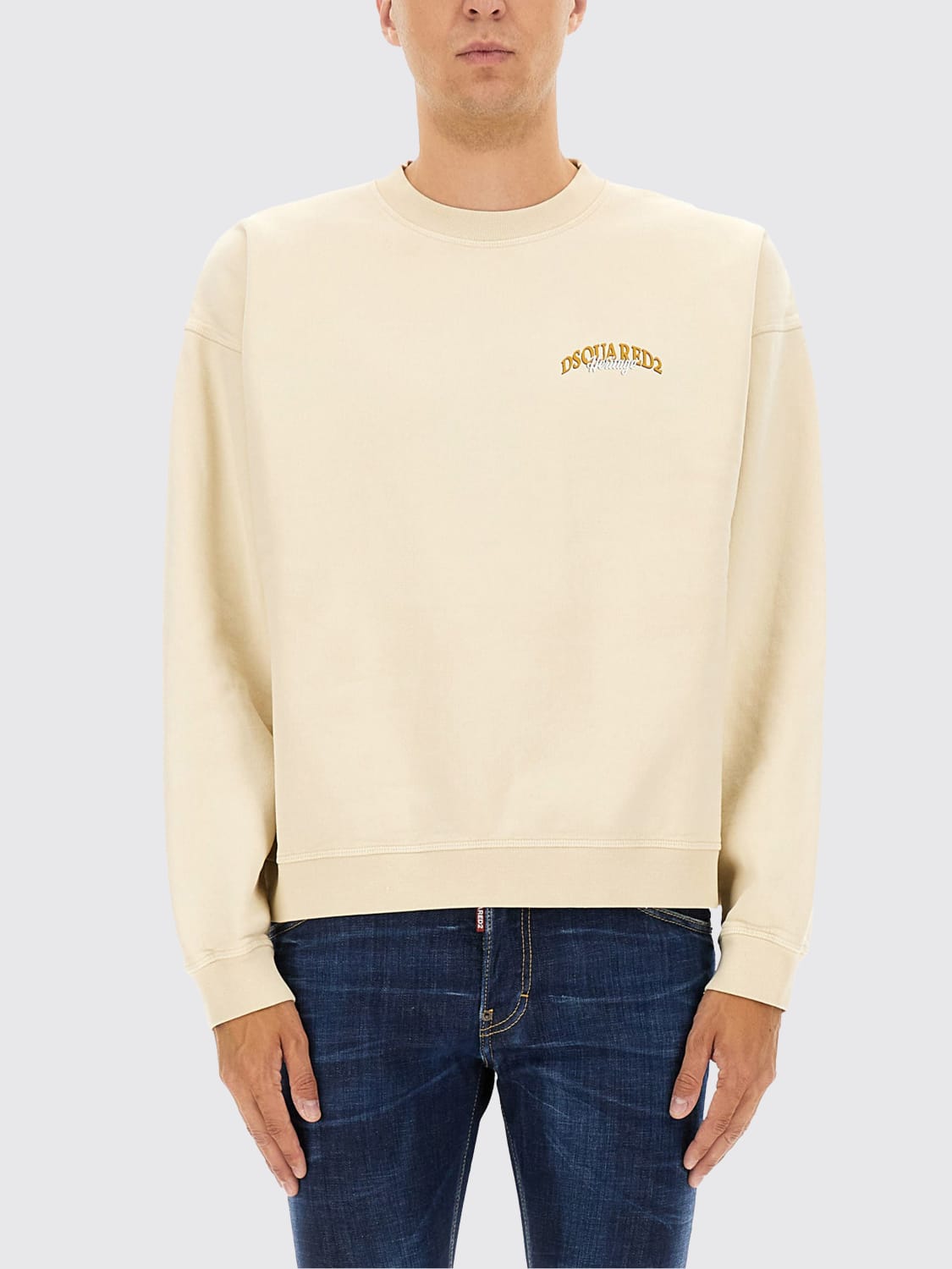 DSQUARED2 SWEATSHIRT: Sweatshirt men Dsquared2, White - Img 1