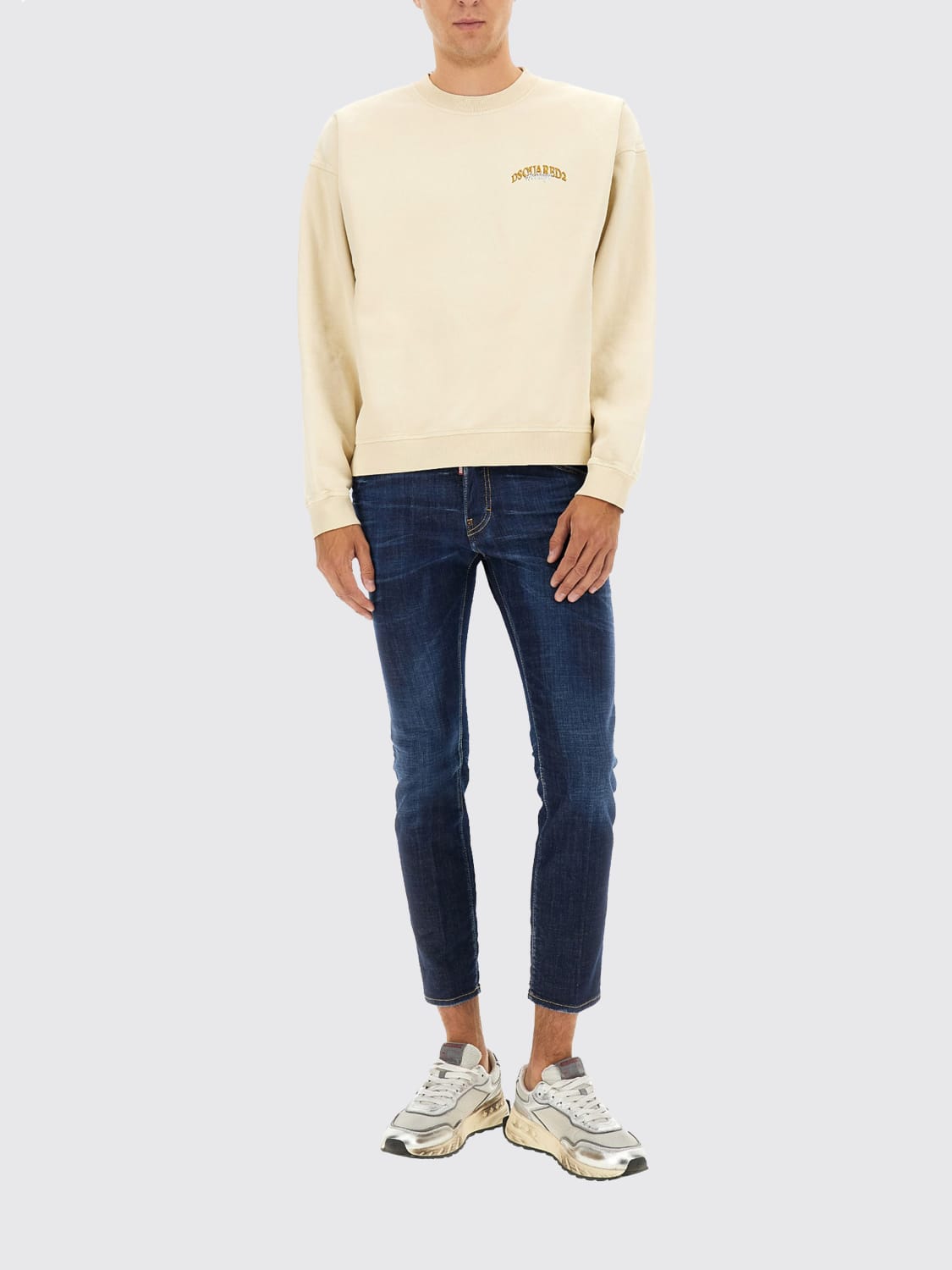 DSQUARED2 SWEATSHIRT: Sweatshirt men Dsquared2, White - Img 2