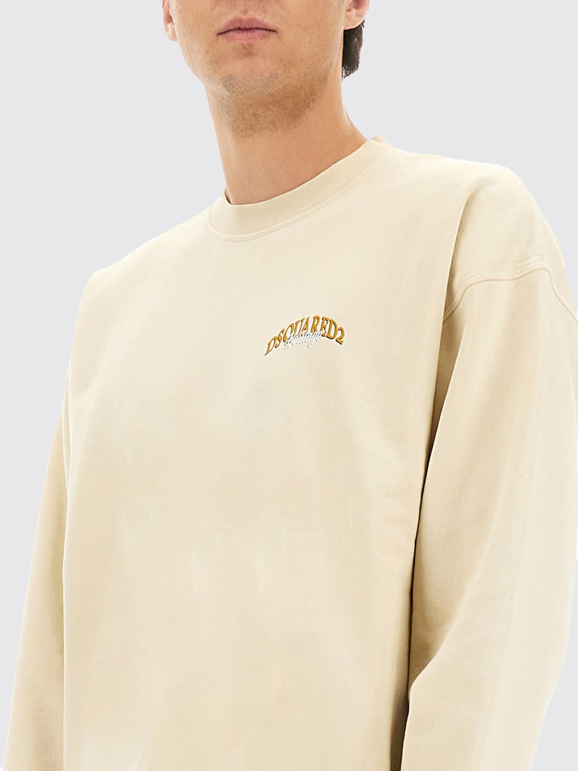 DSQUARED2 SWEATSHIRT: Sweatshirt men Dsquared2, White - Img 4