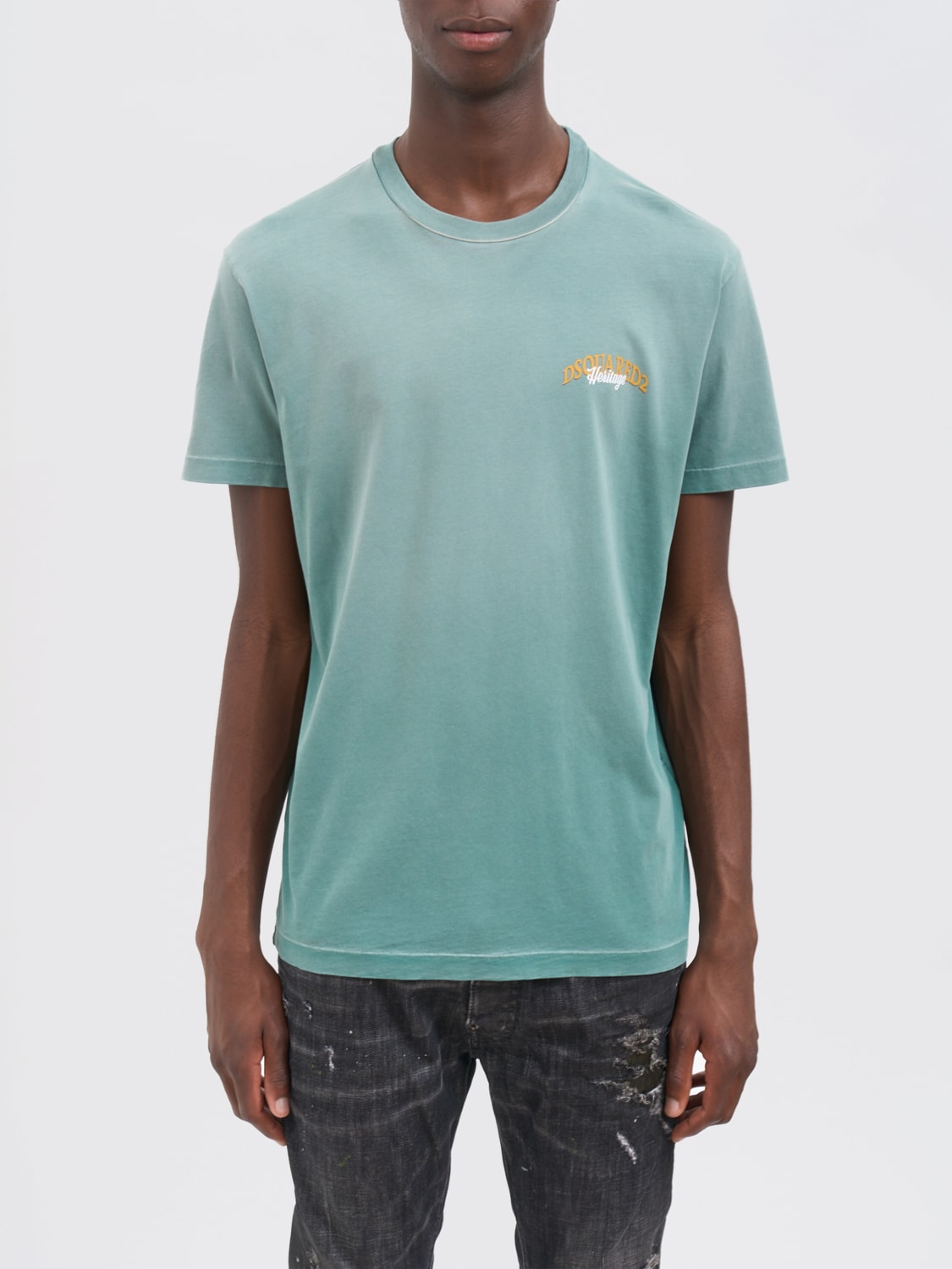 DSQUARED2 T-SHIRT: T-shirt men Dsquared2, Green - Img 1