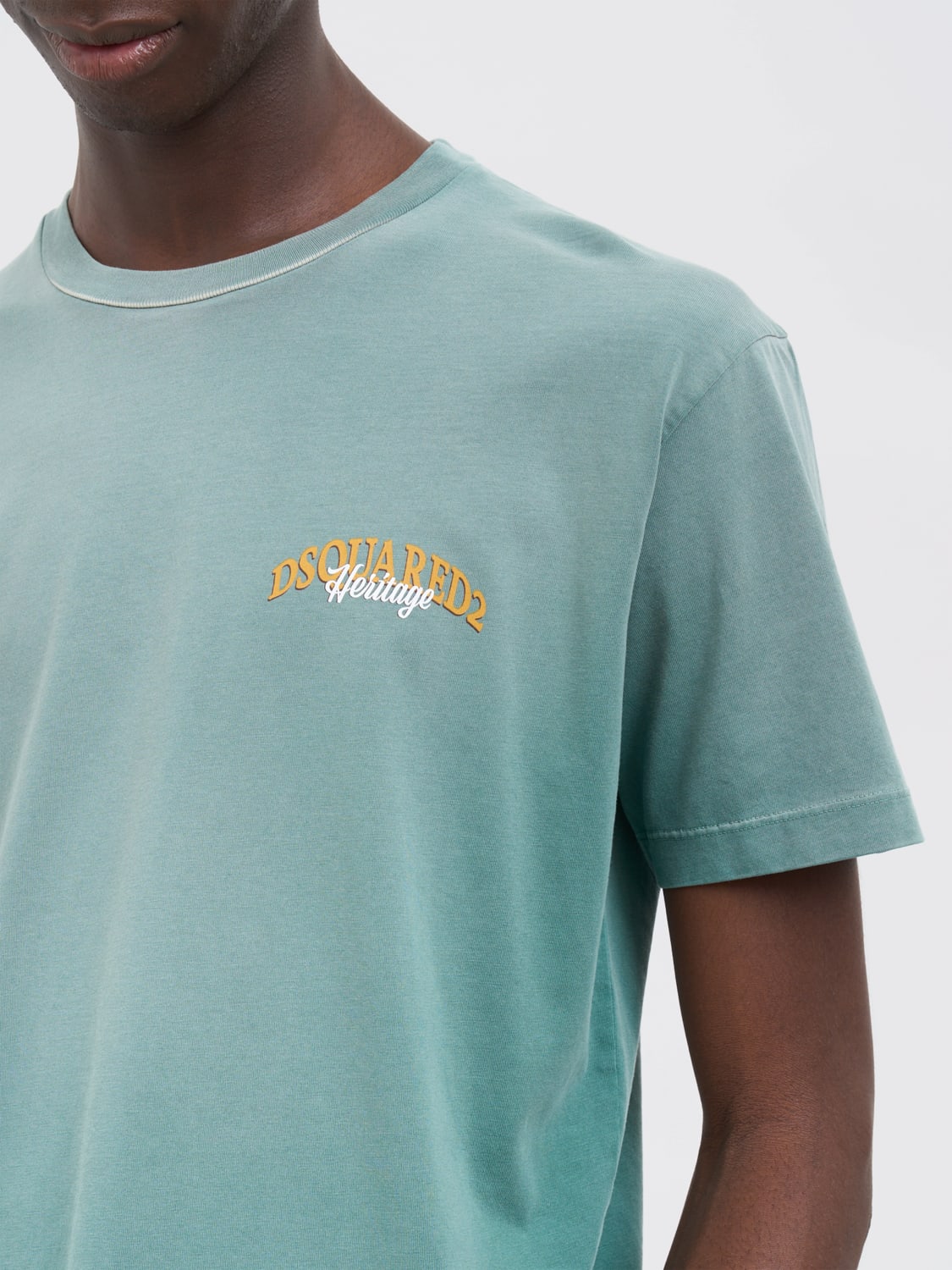 DSQUARED2 T-SHIRT: T-shirt men Dsquared2, Green - Img 3