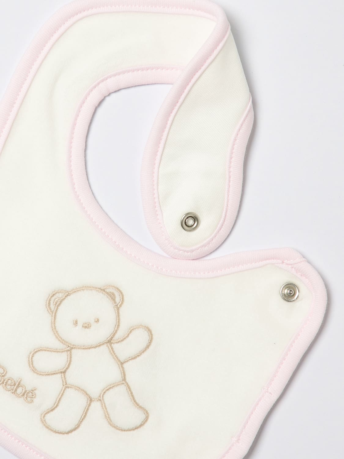 LE BEBE' BIB: Bibs girl kids Le Bebe', Yellow Cream - Img 2