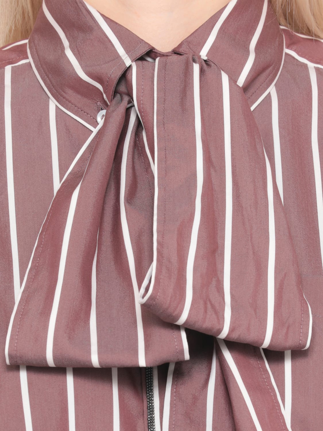 BRUNELLO CUCINELLI HEMDBLUSE: Hemdbluse damen Brunello Cucinelli, Braun - Img 4