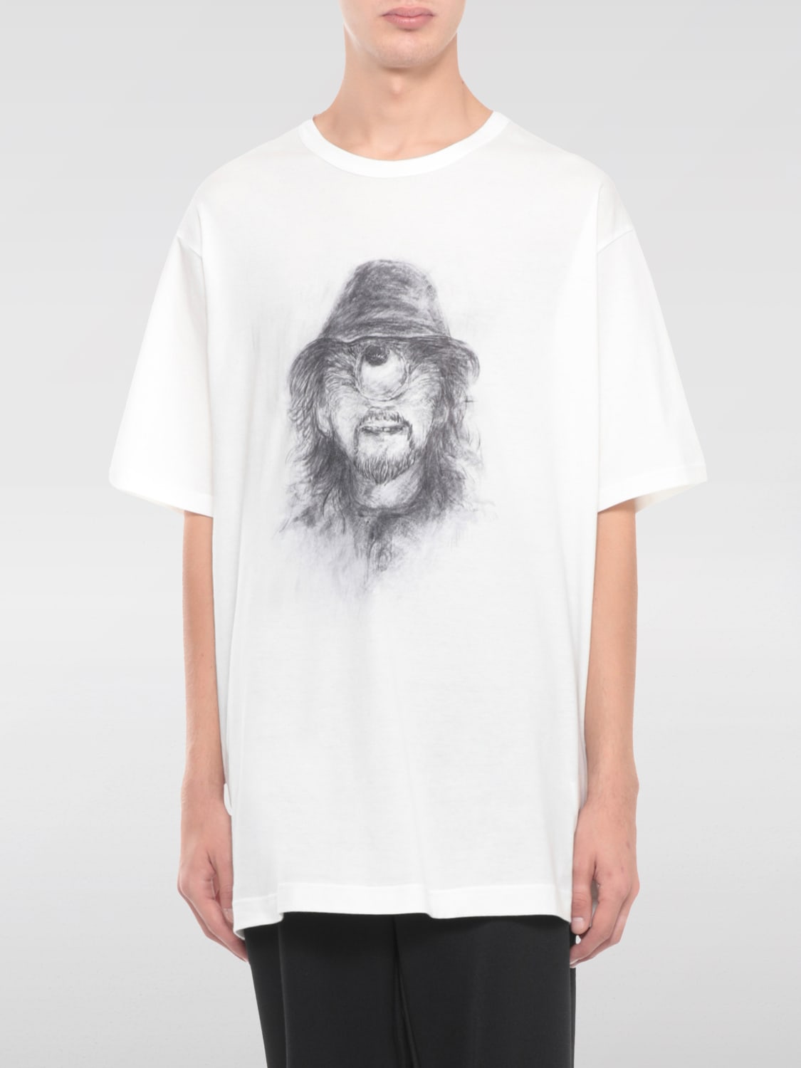 YOHJI YAMAMOTO T-SHIRT: T-shirt men Yohji Yamamoto, White - Img 1