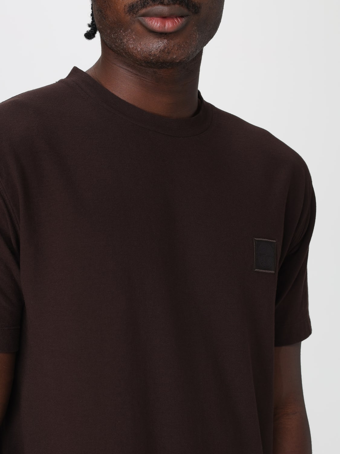 STONE ISLAND T-SHIRT: T-shirt men Stone Island, Brown - Img 5