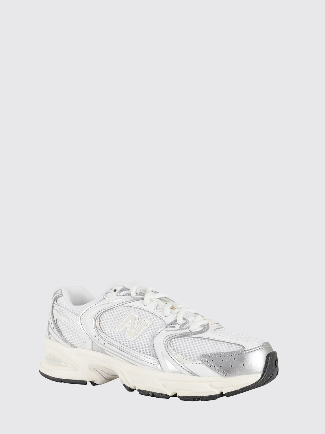 NEW BALANCE SNEAKERS: Sneakers 530 New Balance in mesh e pelle sintetica laminata , Silver - Img 2