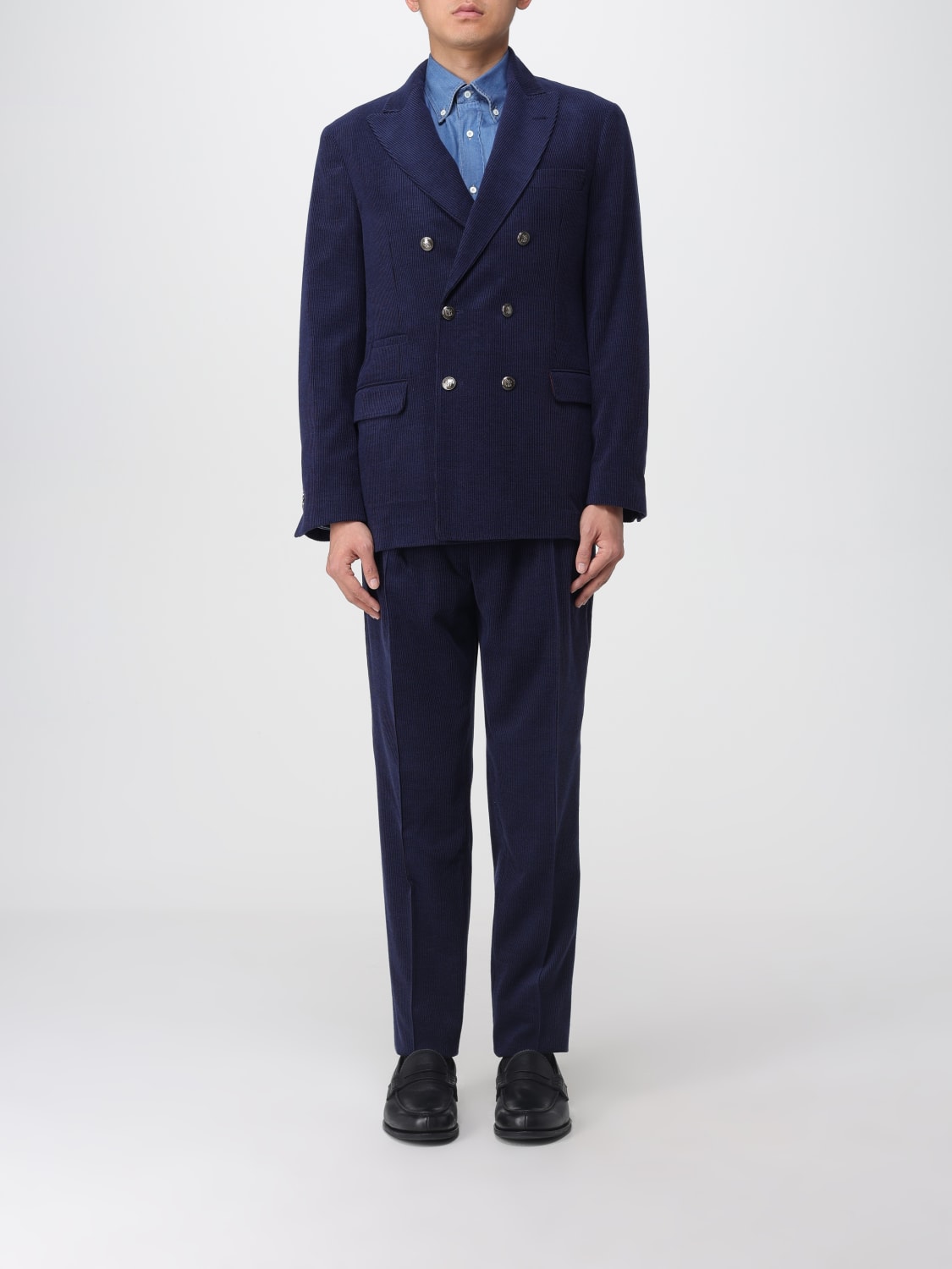 BRUNELLO CUCINELLI SUIT: Suit men Brunello Cucinelli, Blue - Img 1
