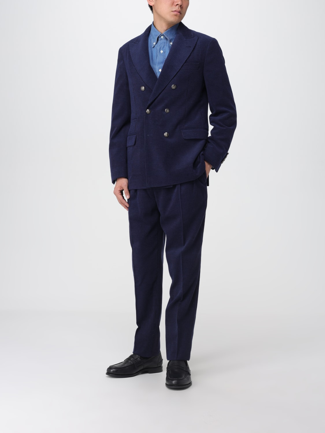 BRUNELLO CUCINELLI SUIT: Suit men Brunello Cucinelli, Blue - Img 2