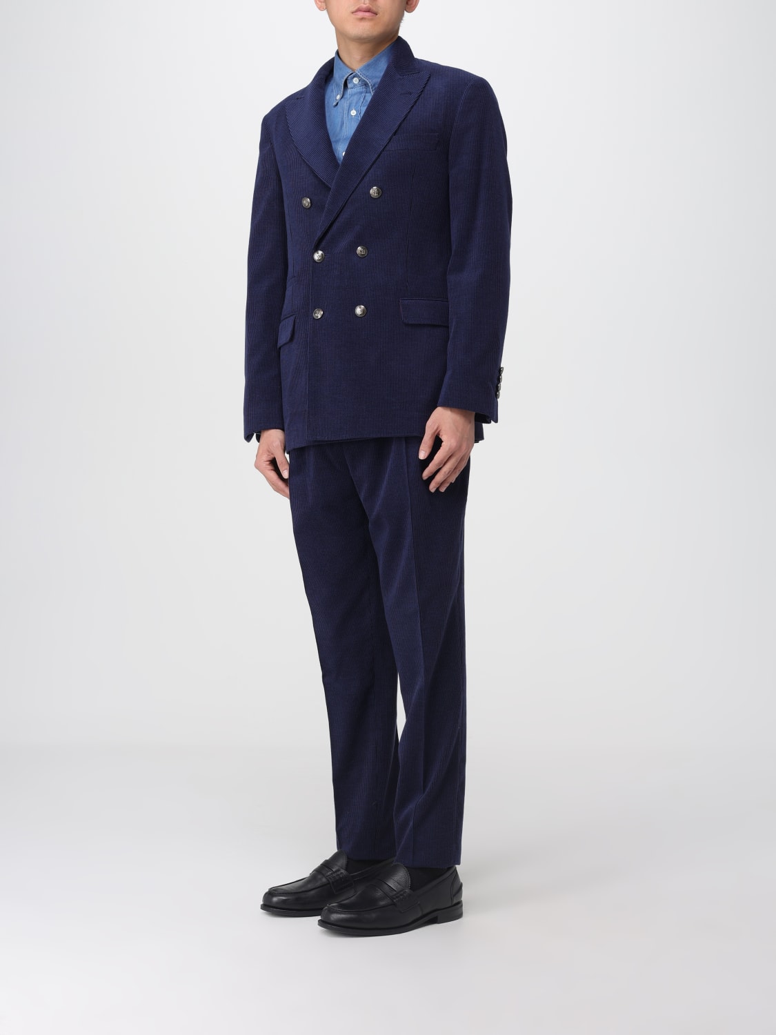 BRUNELLO CUCINELLI SUIT: Suit men Brunello Cucinelli, Blue - Img 4