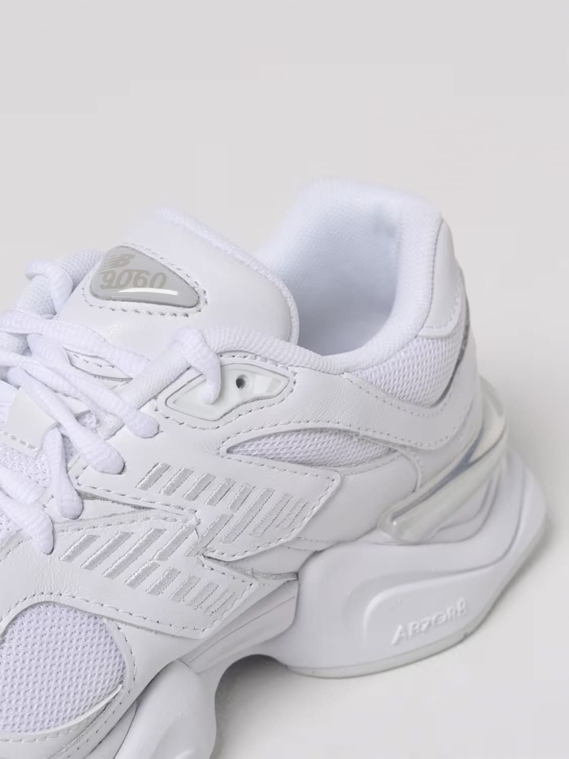 NEW BALANCE SNEAKERS: Sneakers 9060 New Balance in pelle e mesh , Bianco - Img 4