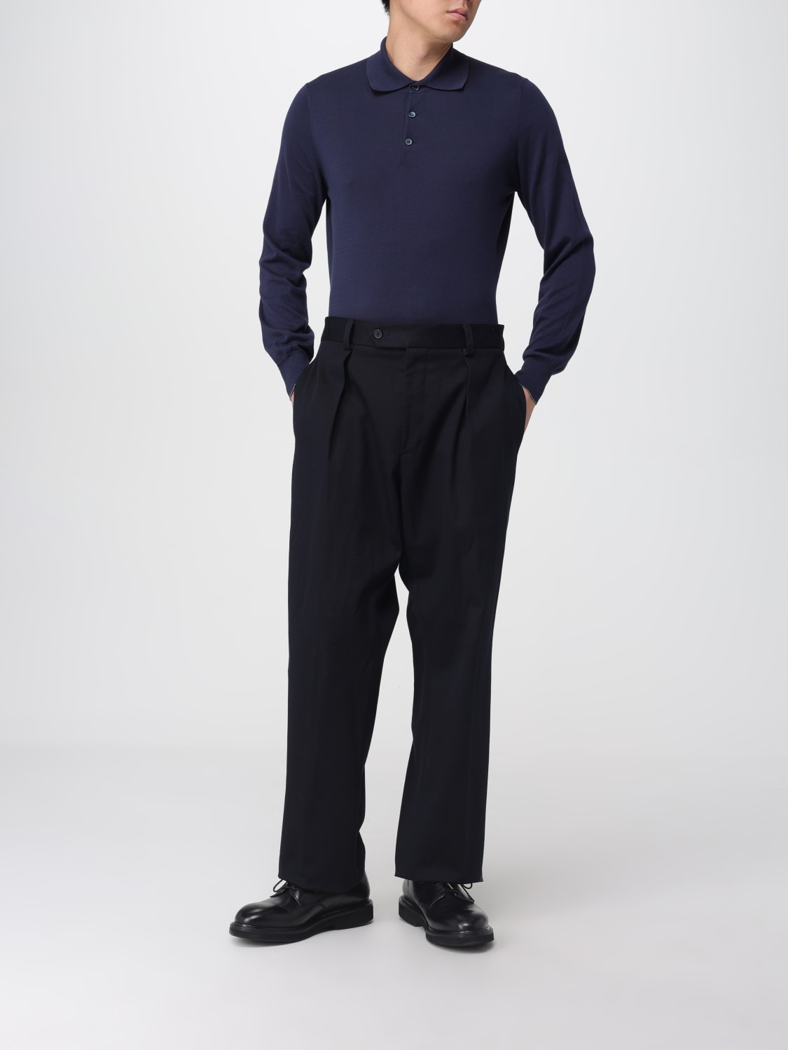 BRUNELLO CUCINELLI POLO SHIRT: Sweater men Brunello Cucinelli, Blue - Img 2