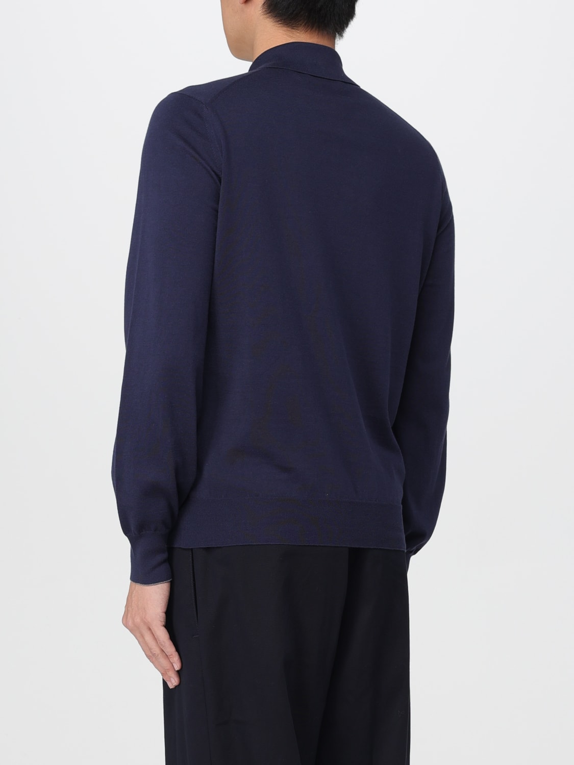BRUNELLO CUCINELLI POLO SHIRT: Sweater men Brunello Cucinelli, Blue - Img 3