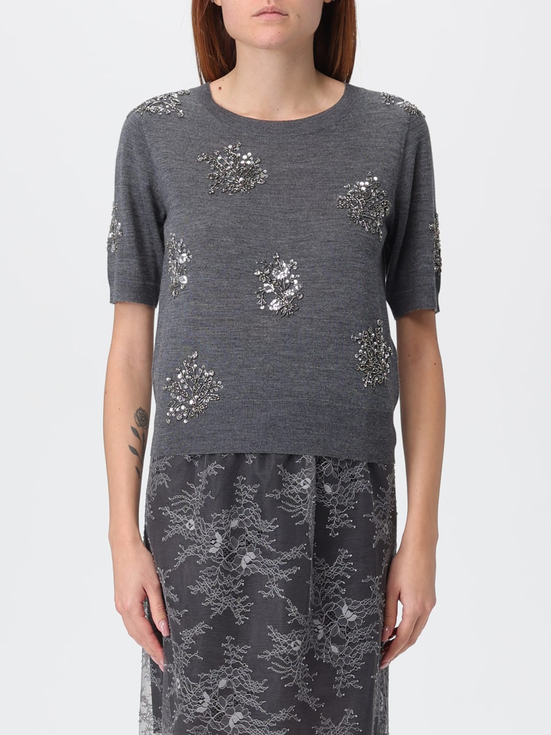 LIVIANA CONTI PULL: Pull femme Liviana Conti, Anthracite - Img 1