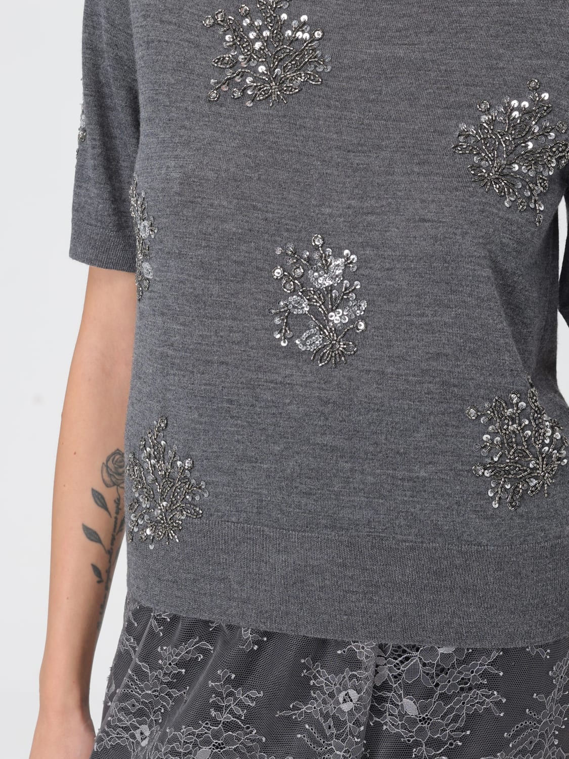 LIVIANA CONTI PULL: Pull femme Liviana Conti, Anthracite - Img 4