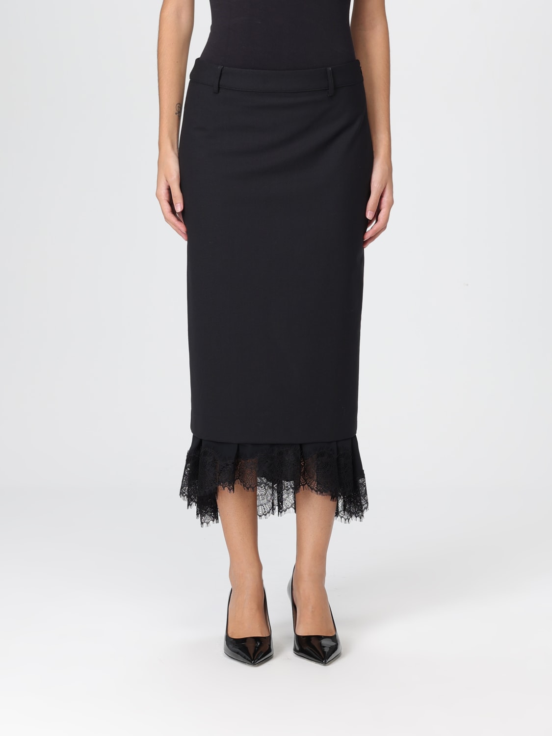 SEMICOUTURE SKIRT: Skirt woman Semicouture, Black - Img 1