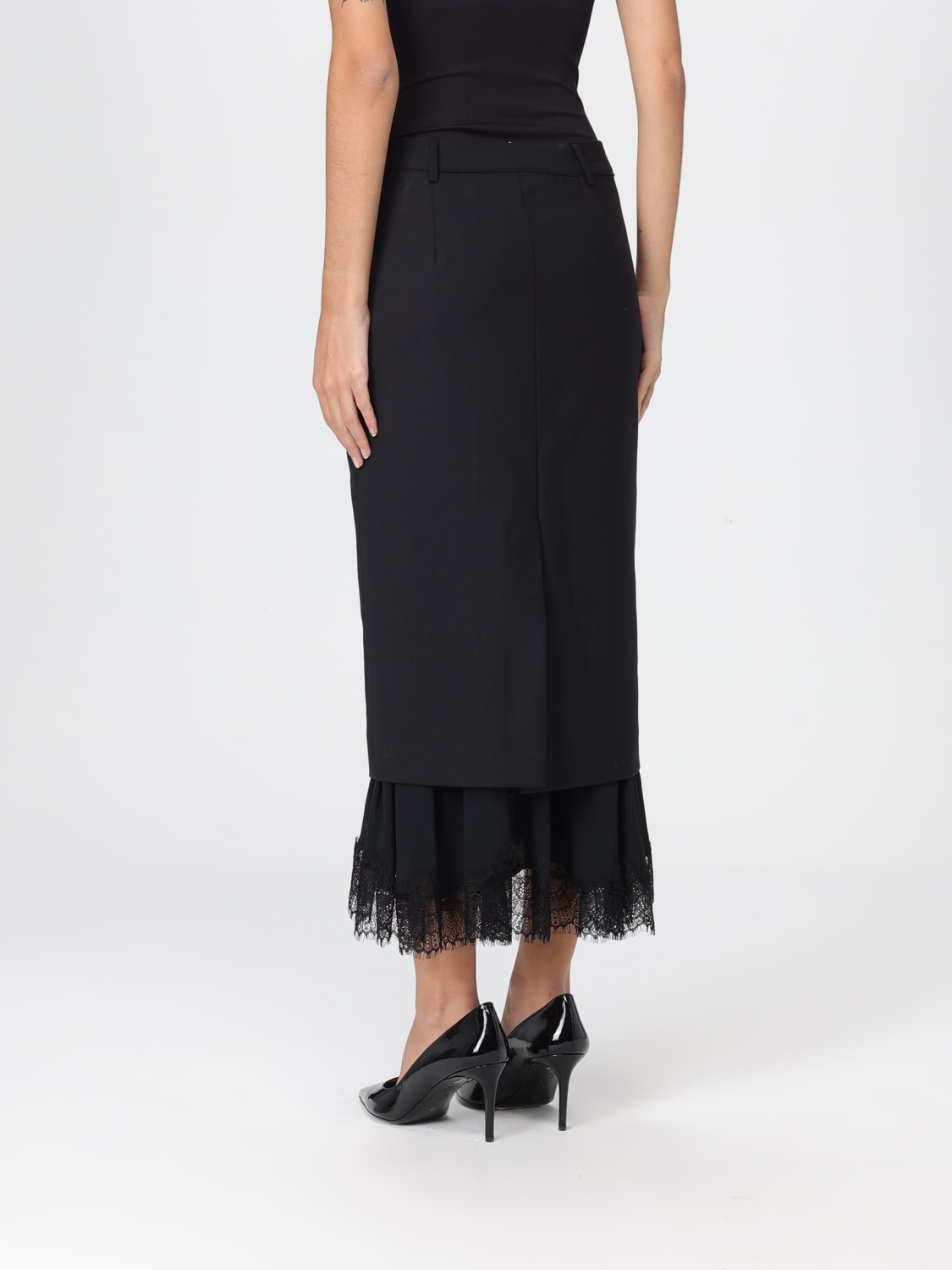 SEMICOUTURE SKIRT: Skirt woman Semicouture, Black - Img 3