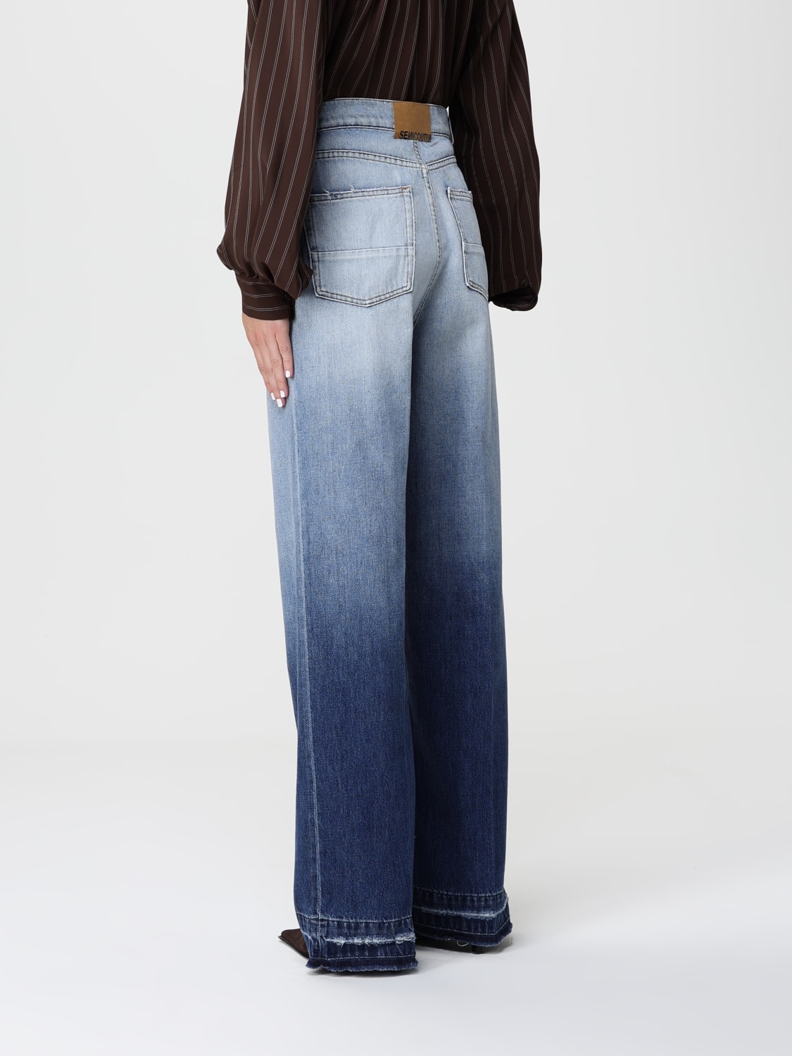 SEMICOUTURE VAQUEROS: Pantalón mujer Semicouture, Blanco - Img 2