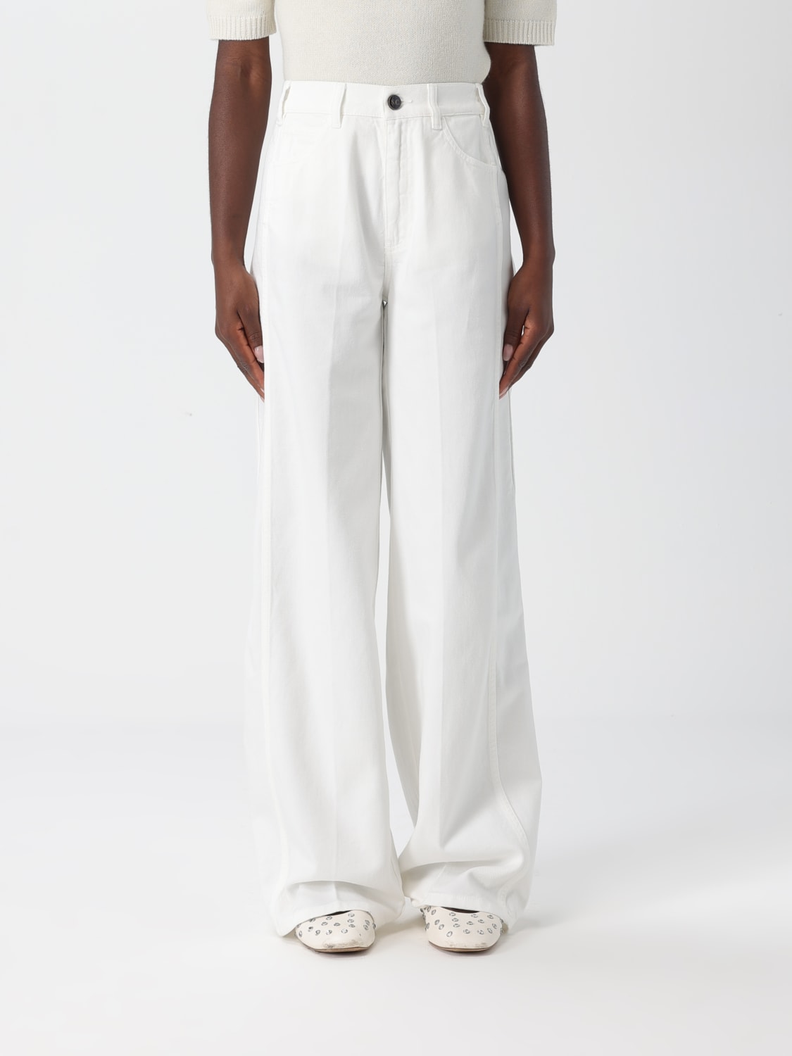 SEMICOUTURE JEANS: Hose damen Semicouture, Weiß - Img 1