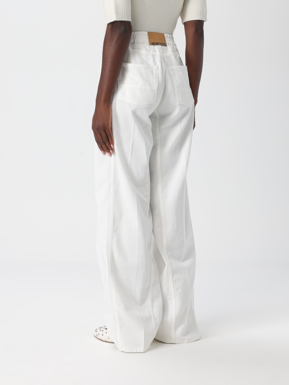 SEMICOUTURE JEANS: Hose damen Semicouture, Weiß - Img 2