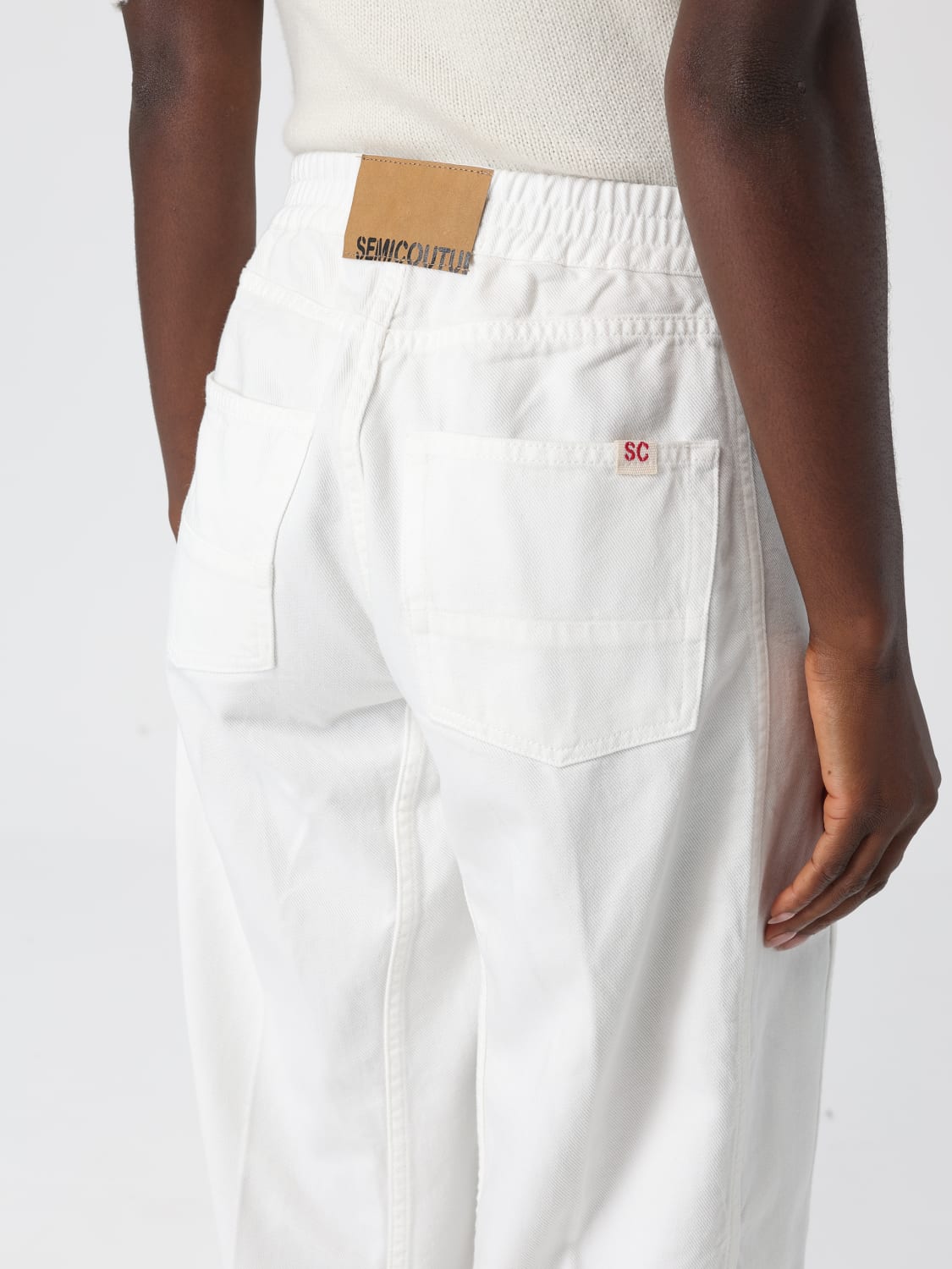 SEMICOUTURE JEANS: Hose damen Semicouture, Weiß - Img 3