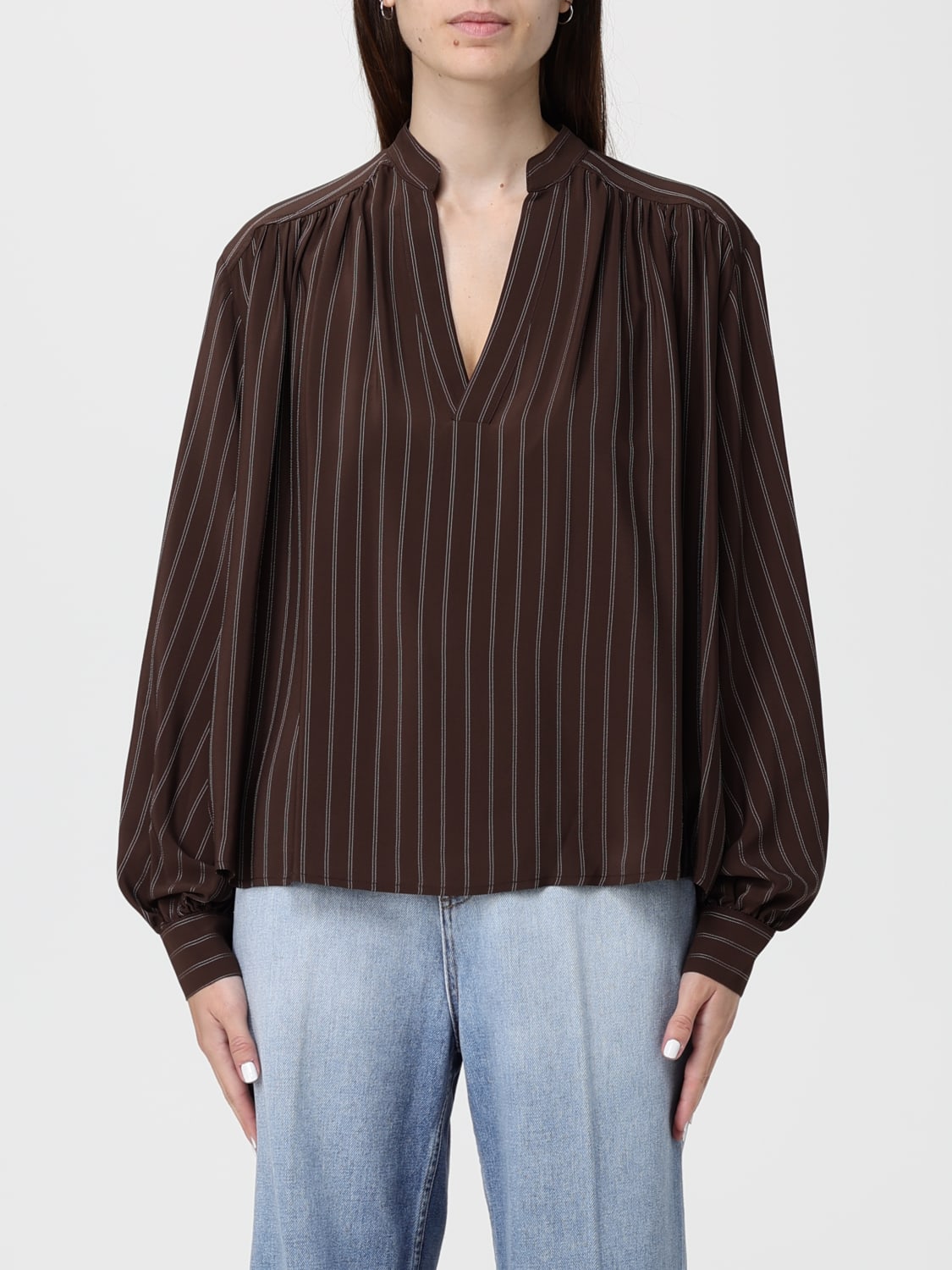 SEMICOUTURE TOP: Top femme Semicouture, Marron - Img 1