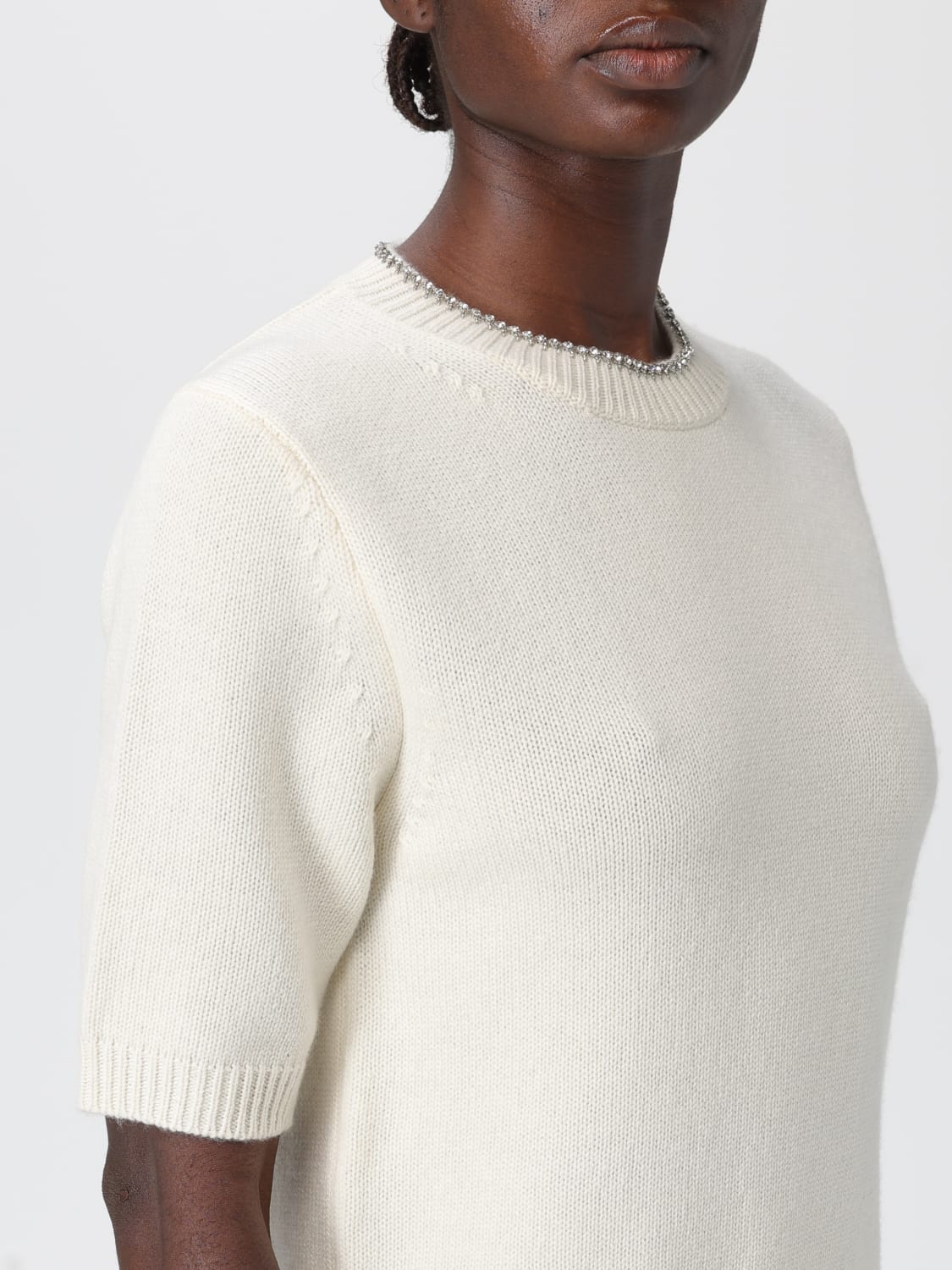 SEMICOUTURE PULL: Pull femme Semicouture, Blanc - Img 3