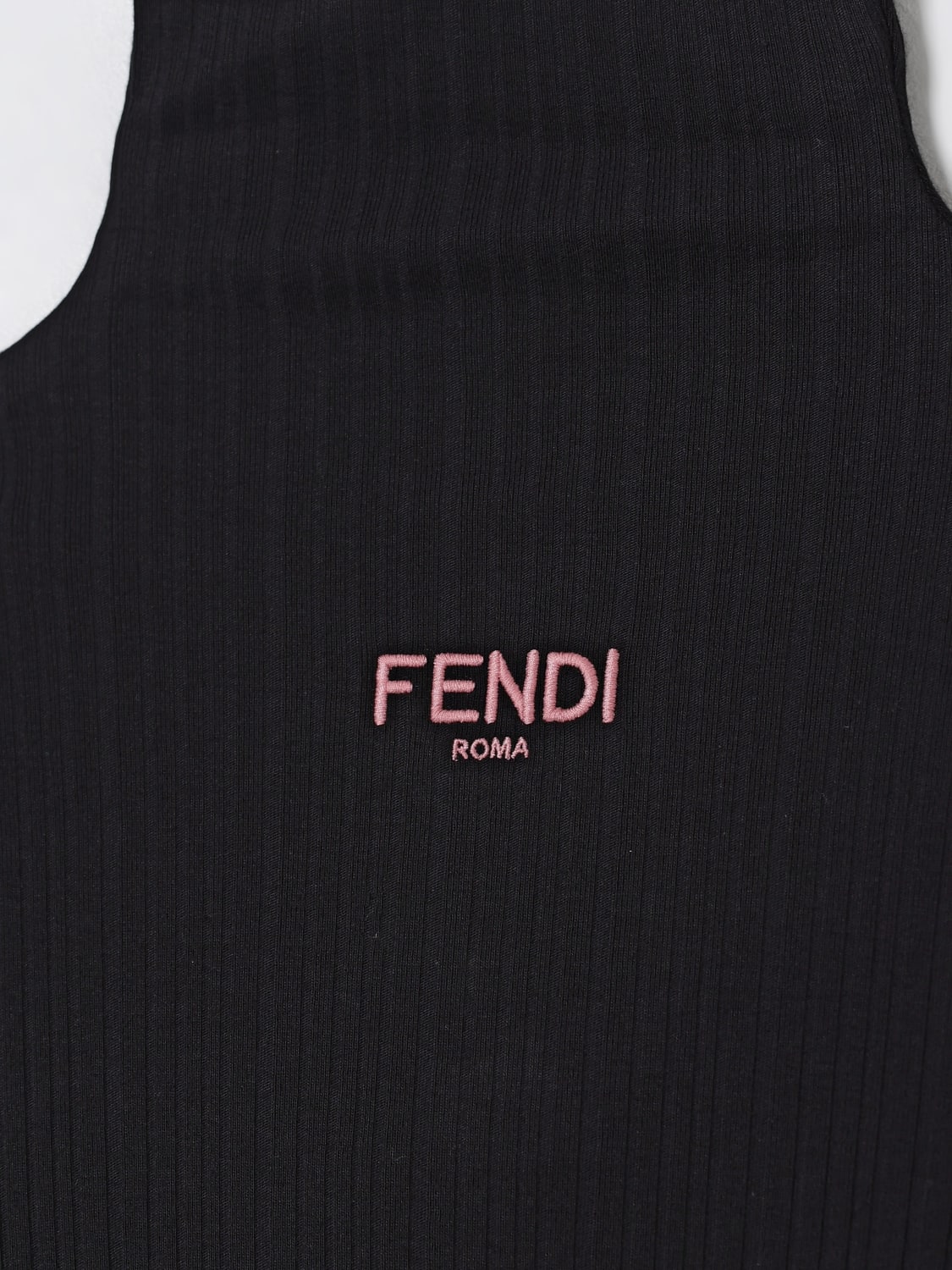 FENDI TOP: T-shirt enfant Fendi, Noir - Img 3